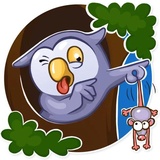 Savva Owler WhatsApp Sticker #14