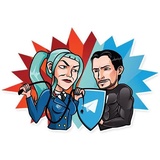 Cool Pavel Durov WhatsApp Sticker #14