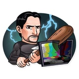 Cool Pavel Durov WhatsApp Sticker #18