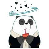 Panda (Bare Bears) WhatsApp Sticker #17