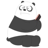 Panda (Bare Bears) WhatsApp Sticker #6