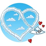 Paper Airplane WhatsApp Sticker #15