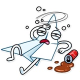 Paper Airplane WhatsApp Sticker #19