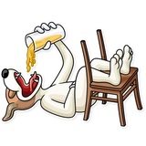 Party Dog WhatsApp Sticker #12