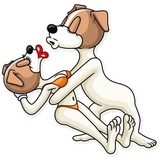 Party Dog WhatsApp Sticker #13