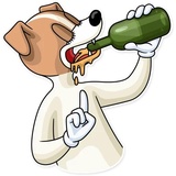 Party Dog WhatsApp Sticker #16