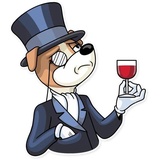 Party Dog WhatsApp Sticker #22