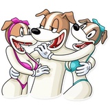 Party Dog WhatsApp Sticker #23