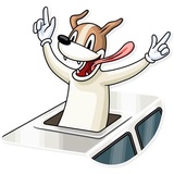 Party Dog WhatsApp Sticker #29