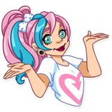 Pink Power WhatsApp Sticker #11