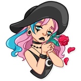 Pink Power WhatsApp Sticker #17