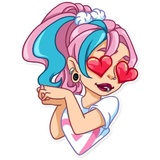 Pink Power WhatsApp Sticker #18