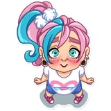 Pink Power WhatsApp Sticker #19
