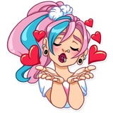 Pink Power WhatsApp Sticker #2