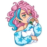 Pink Power WhatsApp Sticker #20