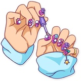 Pink Power WhatsApp Sticker #9