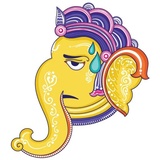 Pattachitra Ganesha WhatsApp Sticker #10