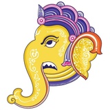 Pattachitra Ganesha WhatsApp Sticker #3