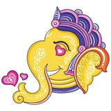 Pattachitra Ganesha WhatsApp Sticker #4