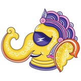 Pattachitra Ganesha WhatsApp Sticker #8