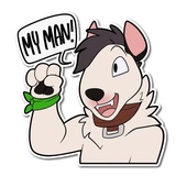 Husky Daily Emoji WhatsApp Sticker #18