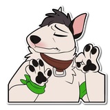 Husky Daily Emoji WhatsApp Sticker #19