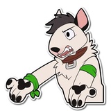 Husky Daily Emoji WhatsApp Sticker #22