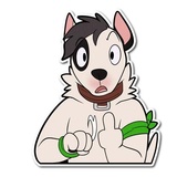 Husky Daily Emoji WhatsApp Sticker #25