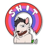 Husky Daily Emoji WhatsApp Sticker #26