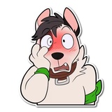 Husky Daily Emoji WhatsApp Sticker #28