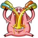 Pete the Pig WhatsApp Sticker #13
