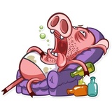 Pete the Pig WhatsApp Sticker #14