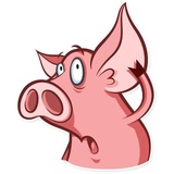 Pete the Pig WhatsApp Sticker #18