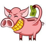Pete the Pig WhatsApp Sticker #20
