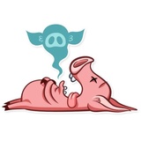 Pete the Pig WhatsApp Sticker #28