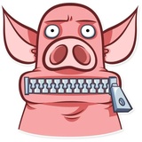 Pete the Pig WhatsApp Sticker #29