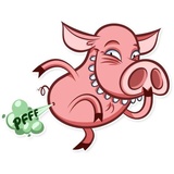 Pete the Pig WhatsApp Sticker #8