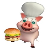 Cute Pig WhatsApp Sticker #13