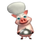 Cute Pig WhatsApp Sticker #16