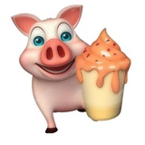Cute Pig WhatsApp Sticker #18