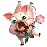 Cute Pig WhatsApp Sticker #22