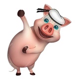 Cute Pig WhatsApp Sticker #23