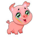Cute Pig WhatsApp Sticker #26