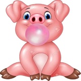 Cute Pig WhatsApp Sticker #28