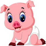 Cute Pig WhatsApp Sticker #30