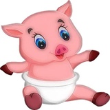 Cute Pig WhatsApp Sticker #5