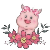 Cute Pig WhatsApp Sticker #8