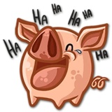 Piggy WhatsApp Sticker #19