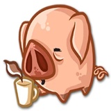 Piggy WhatsApp Sticker #26