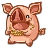 Piggy WhatsApp Sticker #4